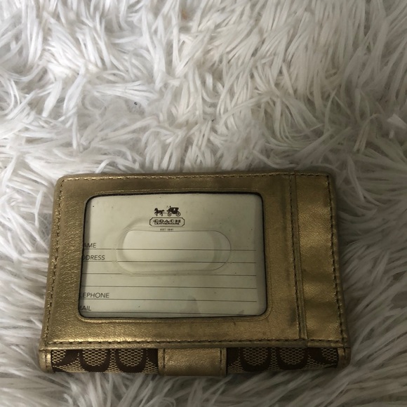 Coach classic logo folio card holder wallet - Picture 3 of 5